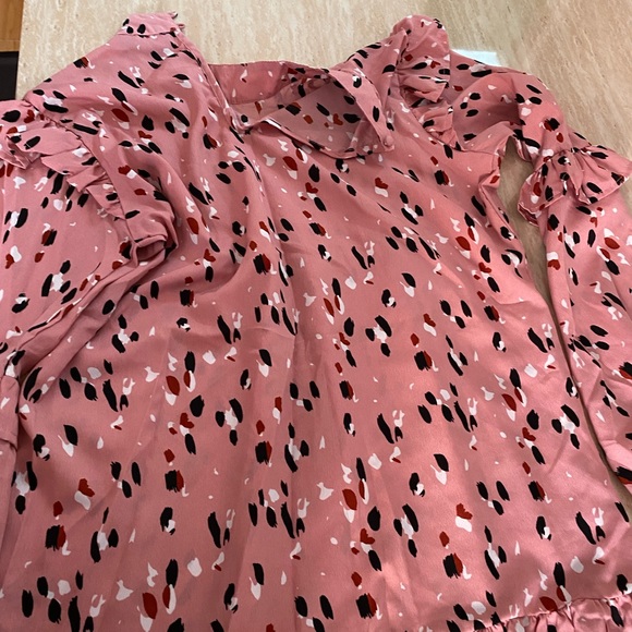 Printed funnel neck smock dress - Picture 4 of 5